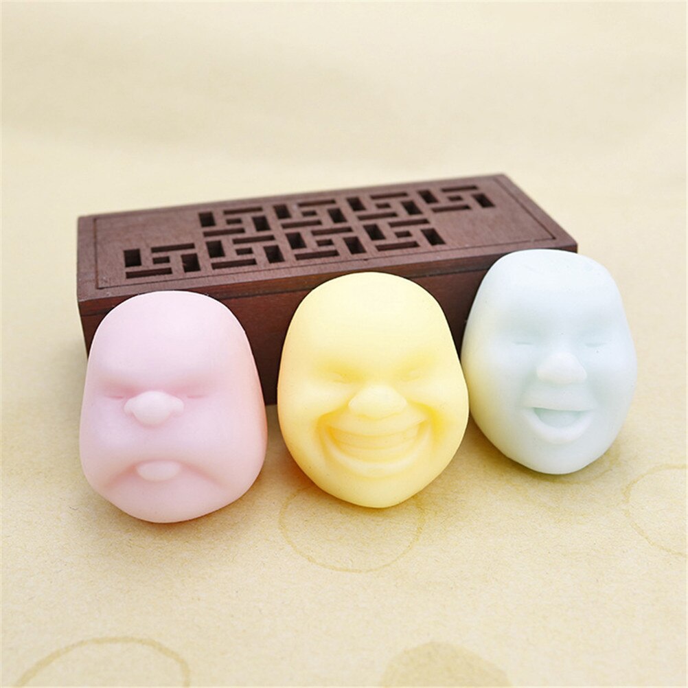 Human Emotion Face Vent Ball Toys Squishy Face Human Funny Ball Relieve Vent Wreak Anti-Stress Ball Toy