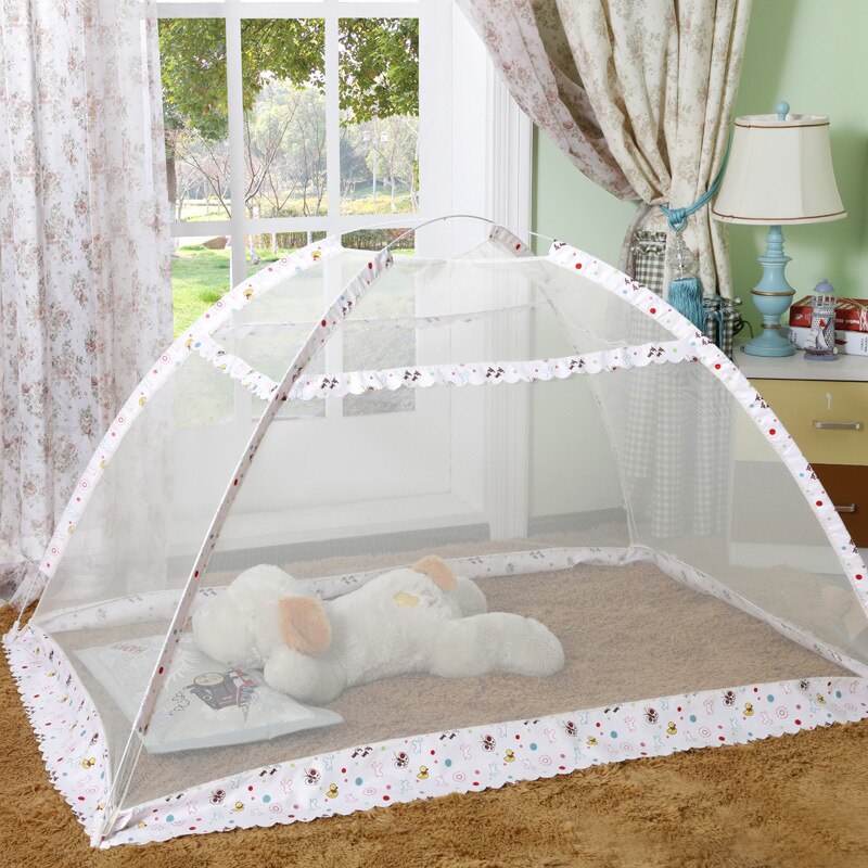 Travel Portable Baby Crib Netting Polyester Mesh Folding Baby Mosquito Nets Summer Bottomless Baby Infant Sleeping Mosquito Net