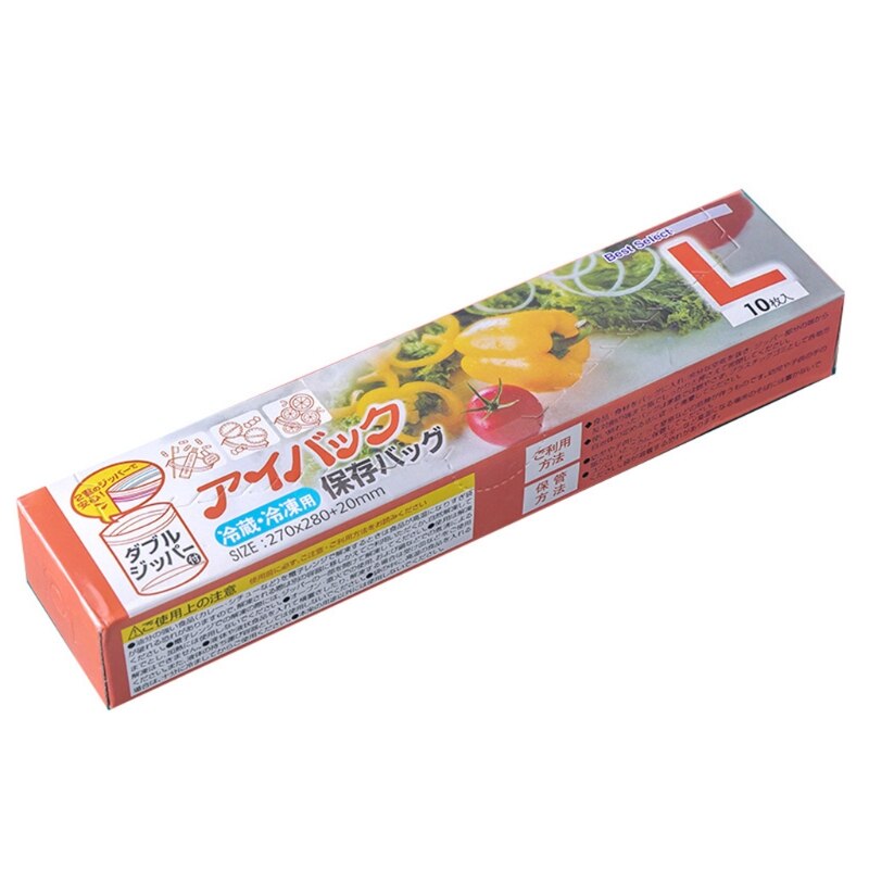 Bag Zip Lock Plastic Bags Sealing Bag Transparent PE Poly Bags Fresh Storage Food Envelope Bag Reusable Zip Bag: L