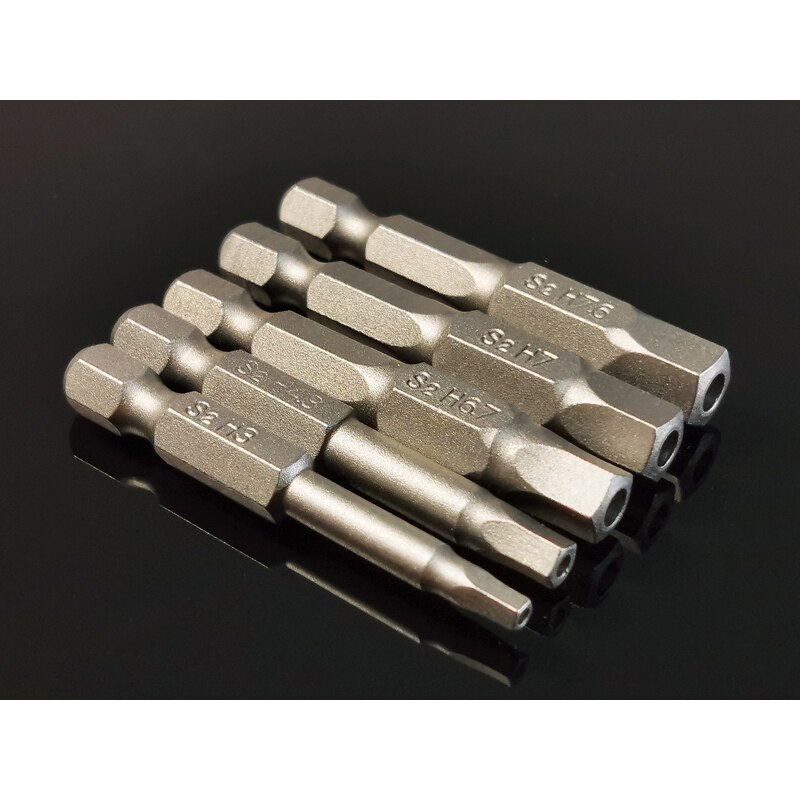 Jeu de 5 tournevis Pentagonal de 50mm, mèches à tête pentagone magnétique, tournevis à tige hexagonale de 1/4 &quot;S2, Kit d&#39;outils électriques à main