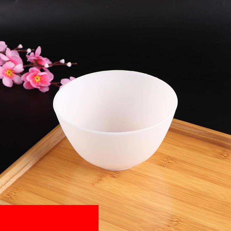 12,5 X8cm/10,5 X7cm/8X5cm Geruchlos Anti-Tropfen Silikon Schüssel Gesichts Maske Mischen Vorbereitung Sauerei Salz Soße zucker Butter Dressing Schüssel: Weiß / 10.5X7cm