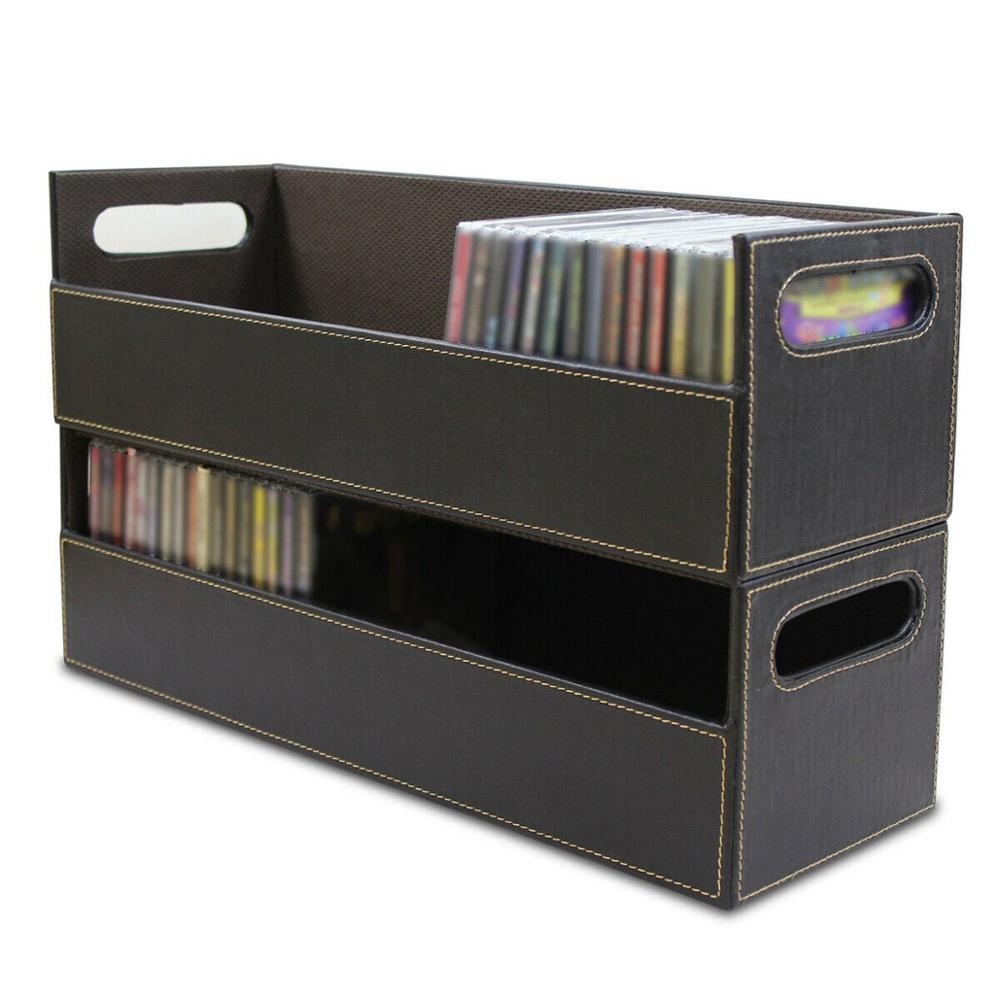 Caja de almacenamiento móvil para unidad de CD DVD, soporte de caja protectora, bandeja de apilamiento, organizador de espacio, contenedor, piezas electrónicas, bolsa