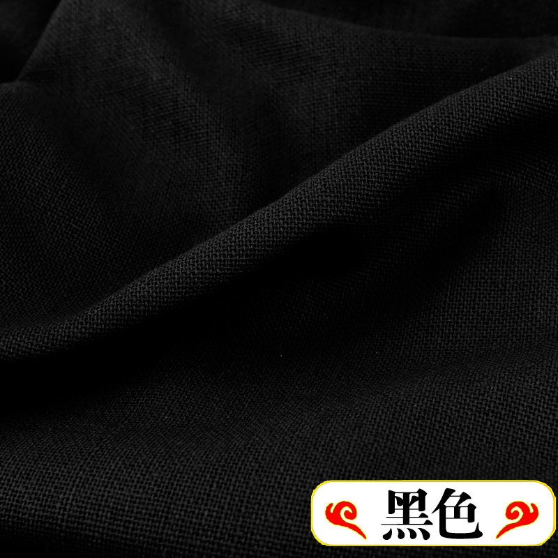 50 x 150cm enfärgat linne-bomullstyg för nålbroderi lapptäcke sömnad textilier sommarkläder ramityg: Lila