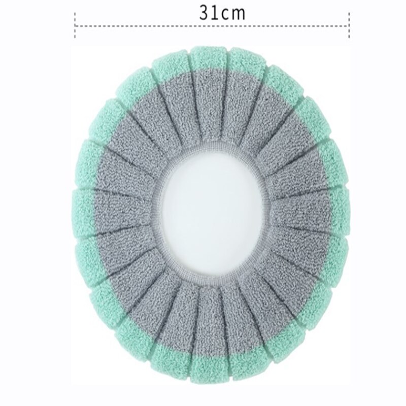 Zimowy ciepły pokrowiec na deskę sedesową mata toaleta wc Podkładka poduszka z uchwytem grubsze miękke zmywalne akcesoria robić cieplejszych ubrań