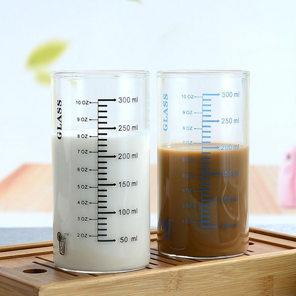 Melk Cup Afgestudeerd Clear Schaal Hoge Borosilicaatglas Multipurpose Water Mok Nuttig Handig Maatbekers Magnetron