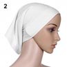 Pañuelo islámico musulmán para la cabeza para mujer, cubierta de algodón, Hijab, 943W,: White