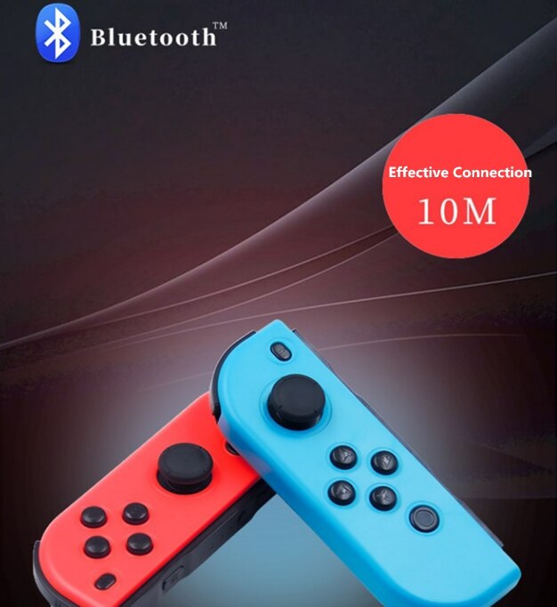 Bluetooth Wireless Controller for Nintend Switch joy Left & Right Console Joystick Red and blue Bluetooth Function