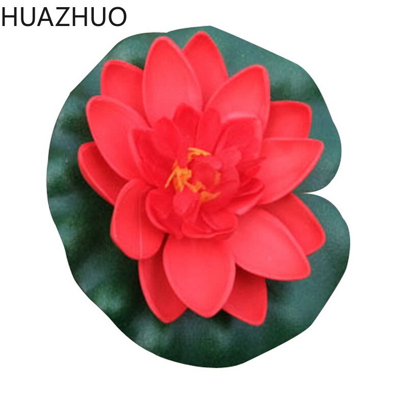 Wedding Decoration Artificial Flowers Floating Lotus Ornament for Aquarium Fish Tank Pond Water Lotus Home Swim Pool Decor