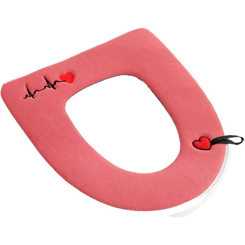 Toalete almofada de assento do toalete inverno capa suprimentos domésticos bonito estilo europeu acessórios do banheiro à prova dwaterproof água tapis de toilette