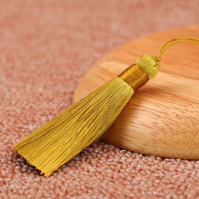 2 stücke 8cm Polyester Seide Quaste Pinsel Anhänger Ohrring Charme Satin Quaste DIY Schmuck Machen Hochzeit Wohnkultur zugriffs: Rhubarb