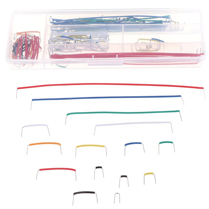 140pcs/set Solderless Breadboard Jumper Cable Wire Kit Diy Shield For Arduino With Box