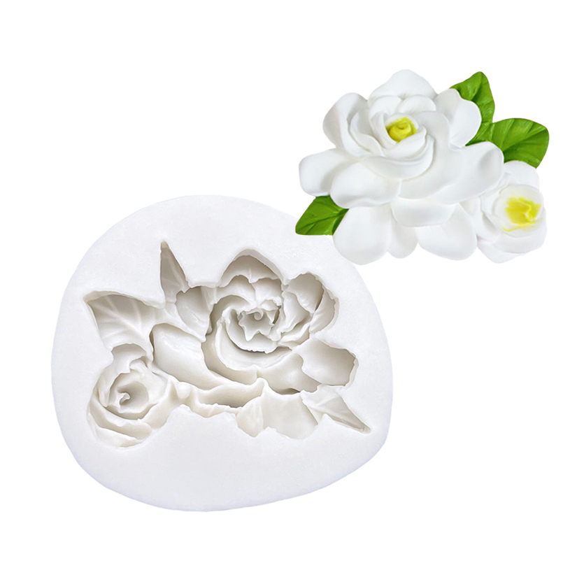 Bloem Gardenia Frangipani Siliconen Cake Bakvorm Suikerambachtelijke Fondant Decoreren Gereedschap Chocolade Gumpaste Cupcake Mal