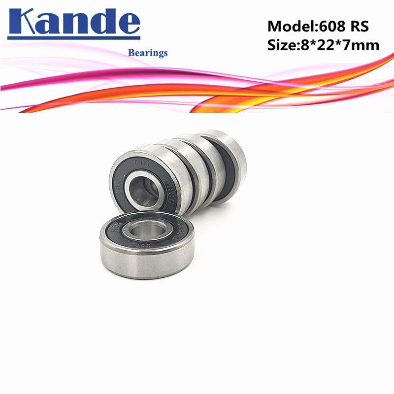 OKE DE 10PCS ABEC-5 P5 608 2RS Z3V3 6082RS Roulement À Billes Miniature 8x22x7mm 608 608-RS 608 RS pour DIY iconmachine Poulie