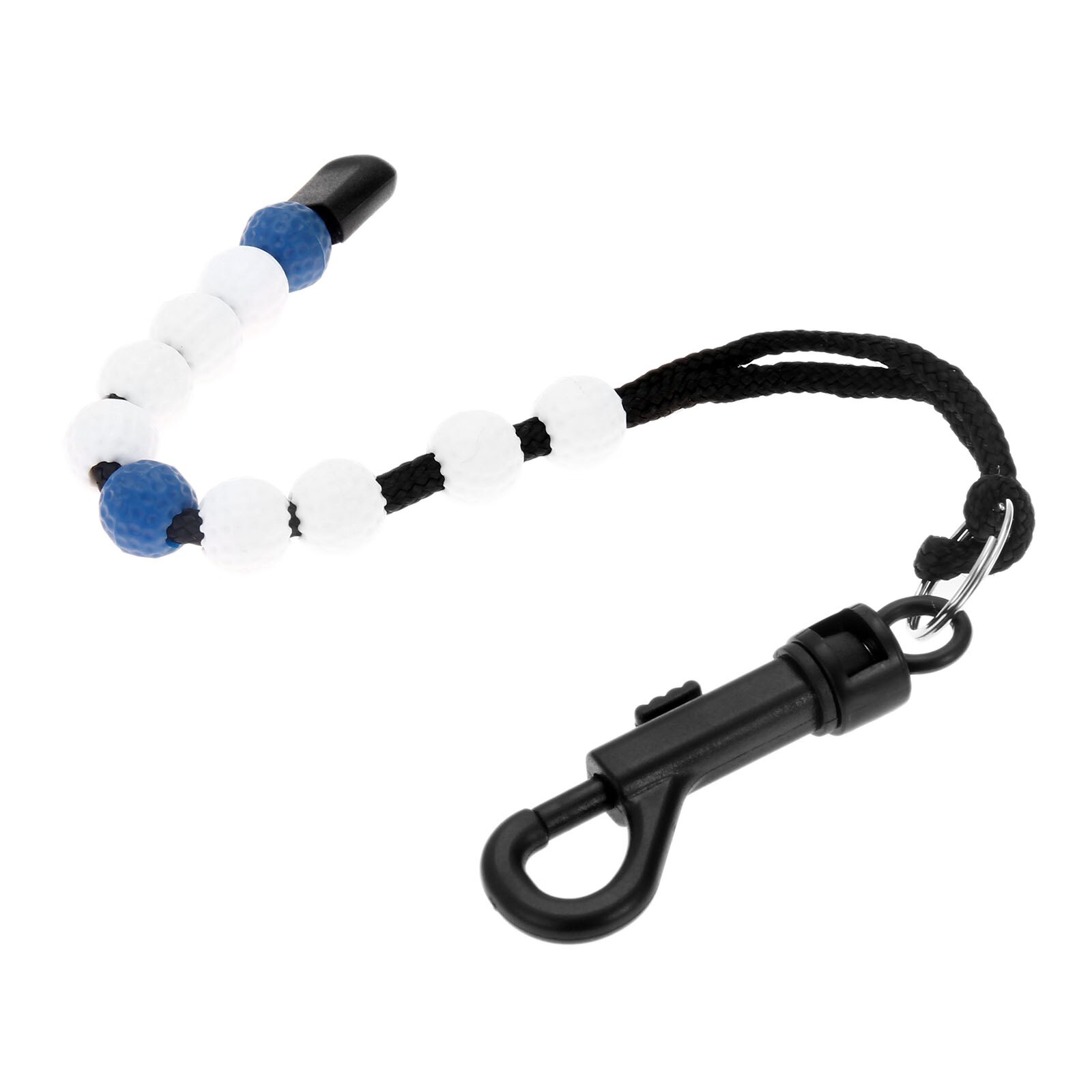 golf plastikowe koraliki nylonowe warkocze licznik uderzeń liczba punktów szkolenie strzelec z trwałym klipsem 1 Pc piłki golfowe koraliki licznik skoku: niebieski