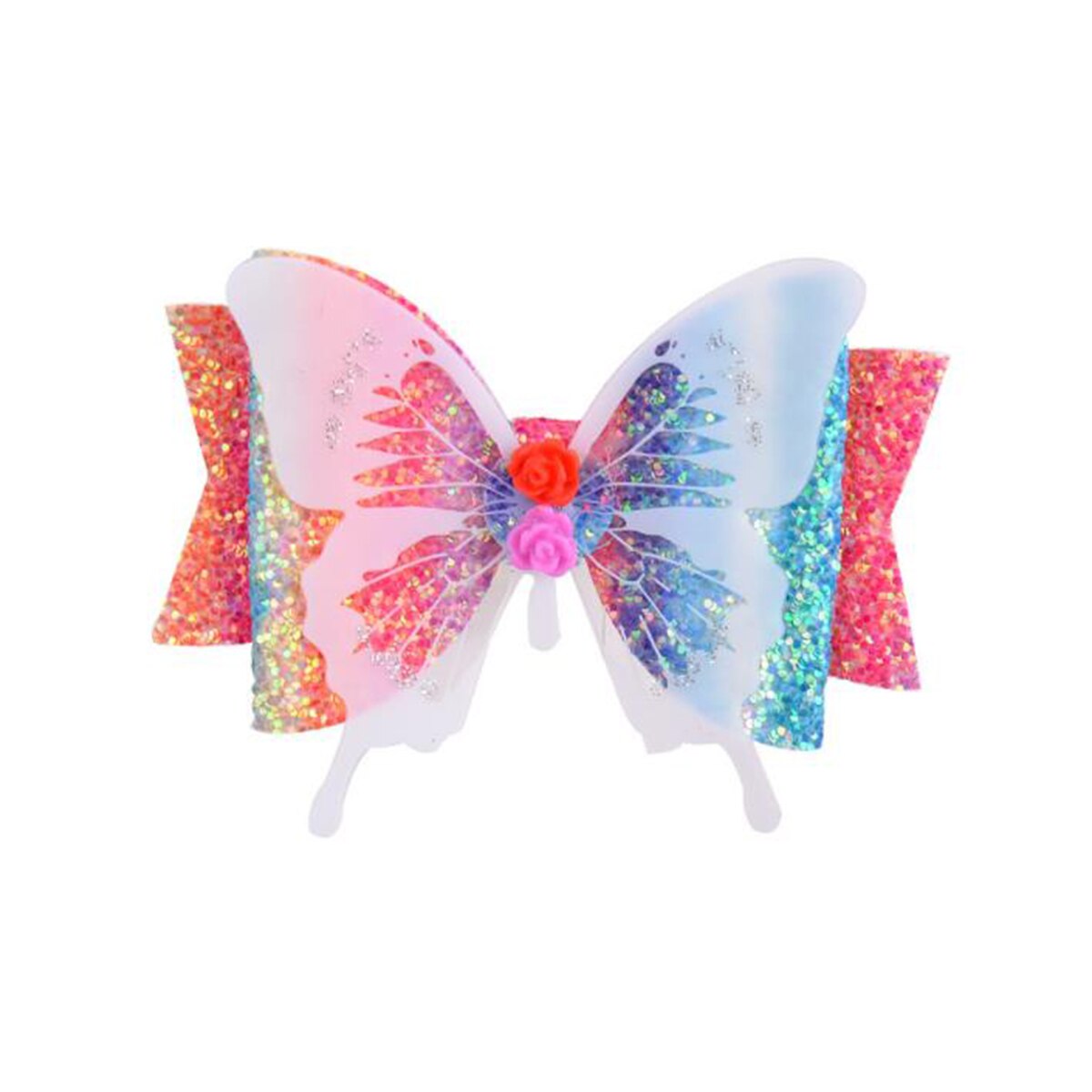 Toddler Baby Girls Glitter Hair Bows Sparkly Butterfly Hair Barrettes Alligator Clips Birthday Party Favors Hair Pin