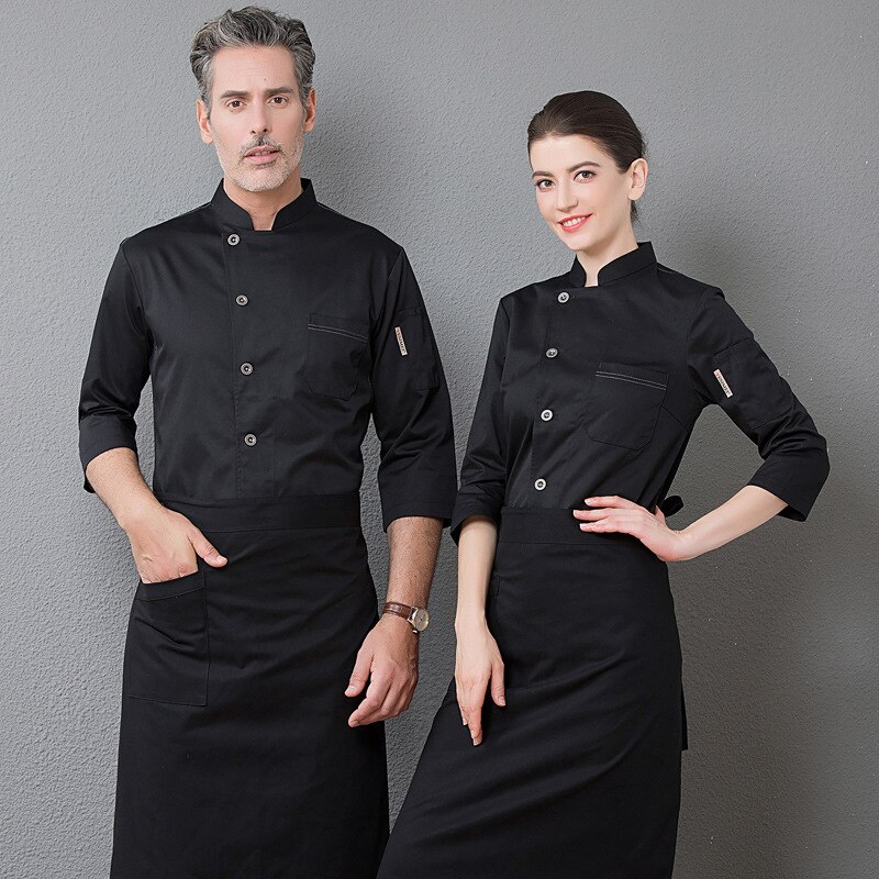 Restaurant Kleding Werkkleding Hotel Chef 'S Herfst/Winter In Keuken Na Kiel Lange Mouwen Gebakken Taart winkels Kleding