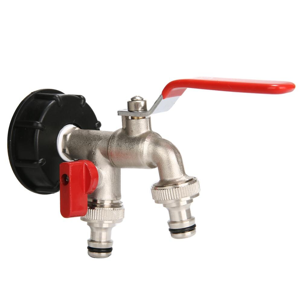 IBC Tank Adapter S60X6 To Brass Tap 1/2" Replacement Valve Fitting Parts For Home Garden Water Connectors: A