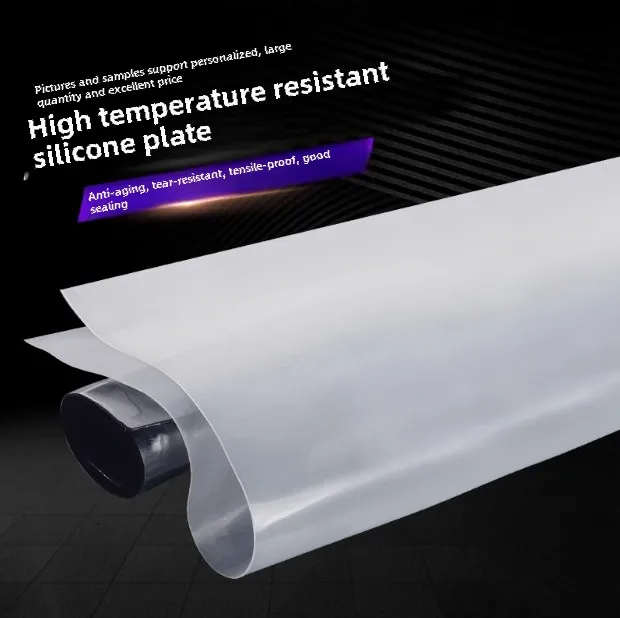 1 ST Siliconen Rubber Plaat Plaat Mat Hittebestendig Clear Pakking Transparant Dikke 0.5 1 2 3 4 5mm