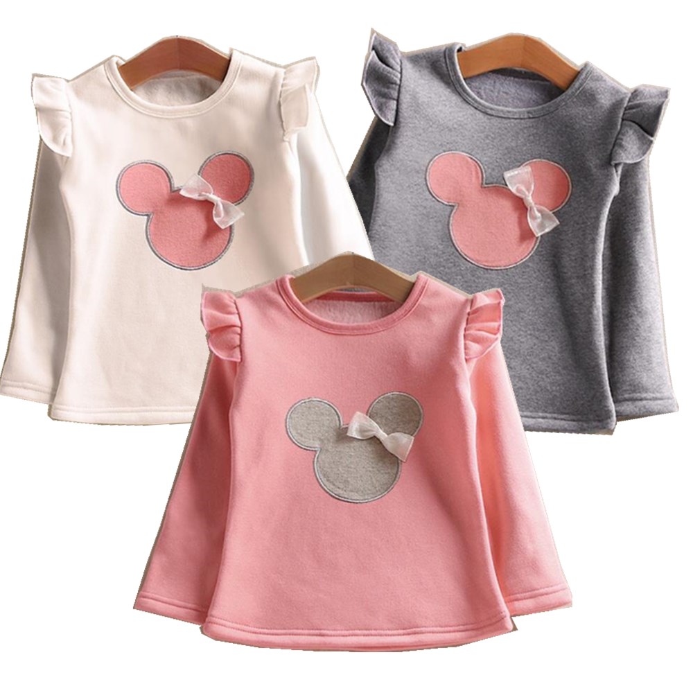 Peuter Kind Kleding Herfst Lange Mouwen T-Shirt Kids Cartoon Boog T-shirts Voor Baby Meisjes T-shirt Meisje Tops Tees 2 3 4 5 6 jaar