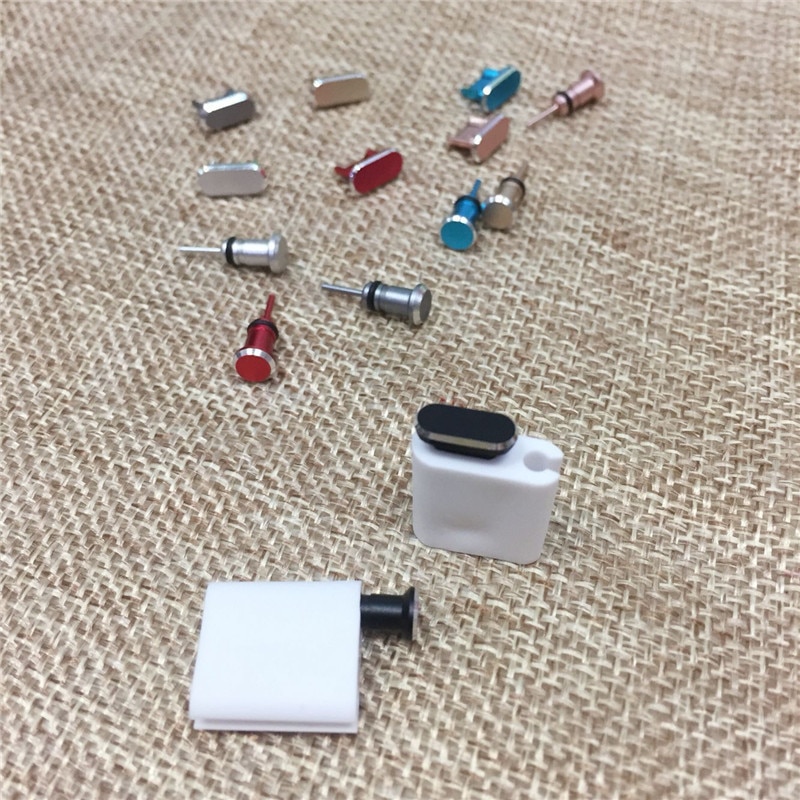 Conjunto de tomada de micro usb de alumínio, porta de carregamento micro usb de alumínio, proteção para jack de fone de ouvido para samsung tablets, acessórios de telefone móvel