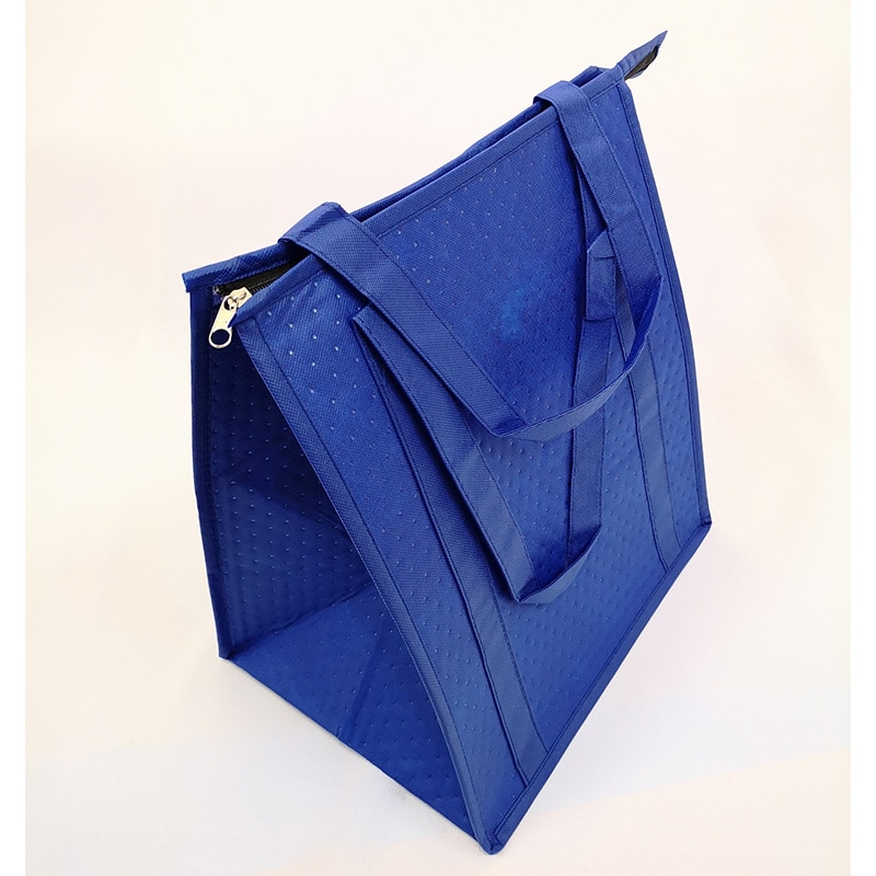 Eco freundliche nicht gewebte kühltasche eis packung lebensmittel wein isoliert kühlen handtasche thermische dosen Halfter Einkaufen tote mittagessen picknick eis tasche