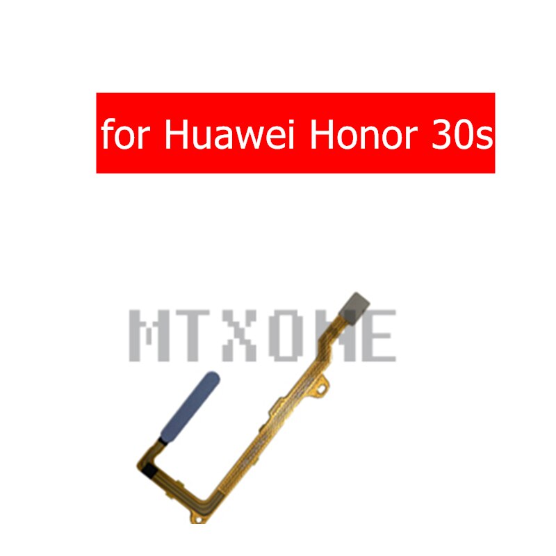 Voor Huawei Honor 30S Vingerafdruk Sleutel Scanner Home Button Flex Cable Touch Id Sensor Terug Flex Kabel Reparatie Onderdelen