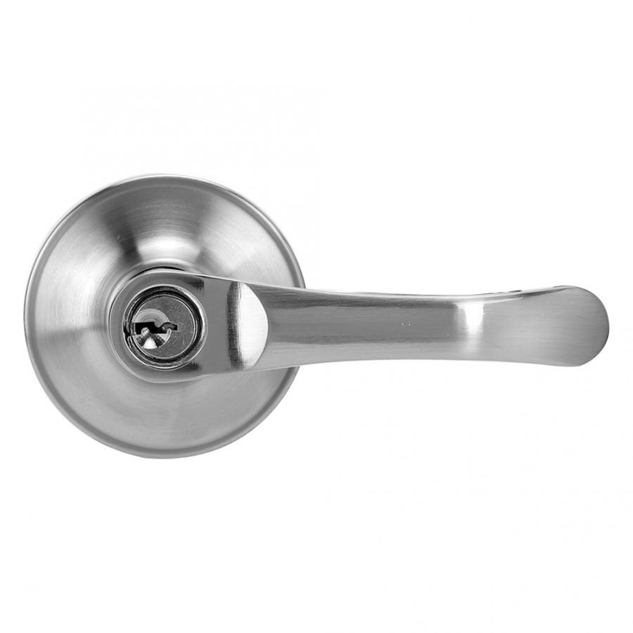 Zinc Alloy Entrance Bedroom 3 Lever Door Handle Lock for Right & Left Side Bedroom Door Lock