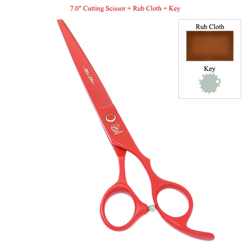 7.0 &quot;Hund Scheren Japan Stahl Hundesalon Schere Tiere Gerade Gebogen Schneiden Tijeras Ausdünnung Schere B0029A: B0029A-01-70