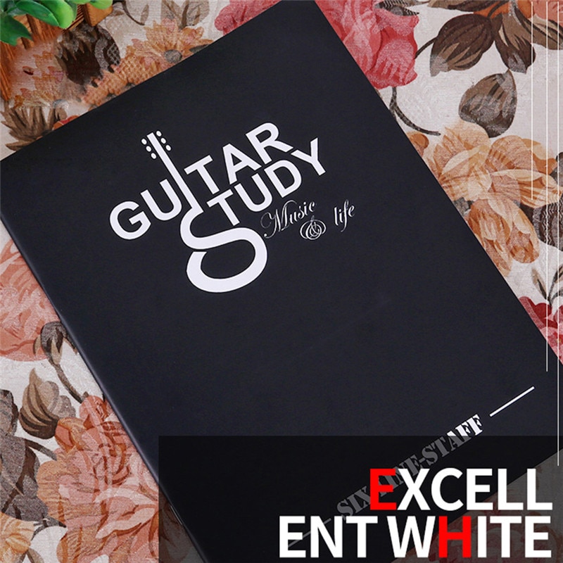 Blank Gitaar Akkoorden Tablatuur Praktijk Boek Guitarra vinger Oefening Zes Lijn Boek 24 Pagina 'S Dubbelzijdig Snaren Instrument Deel