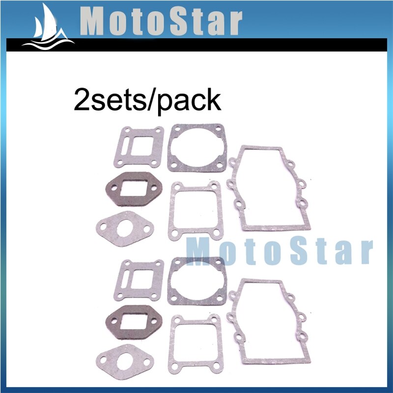 Kit de juntas de motor de Minimoto chino, para Mini Moto de 2 tiempos, 47cc, 49cc, Dirt Pocket Bike, Baby Crosser, ATV, Quad de 4 ruedas: 2sets