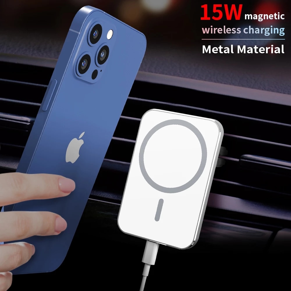 15W Magnetische Draadloze Autolader Magnetic Draadloze Oplader Houder Voor Telefoon Snel Opladen Draadloze Auto Telefoon Holde
