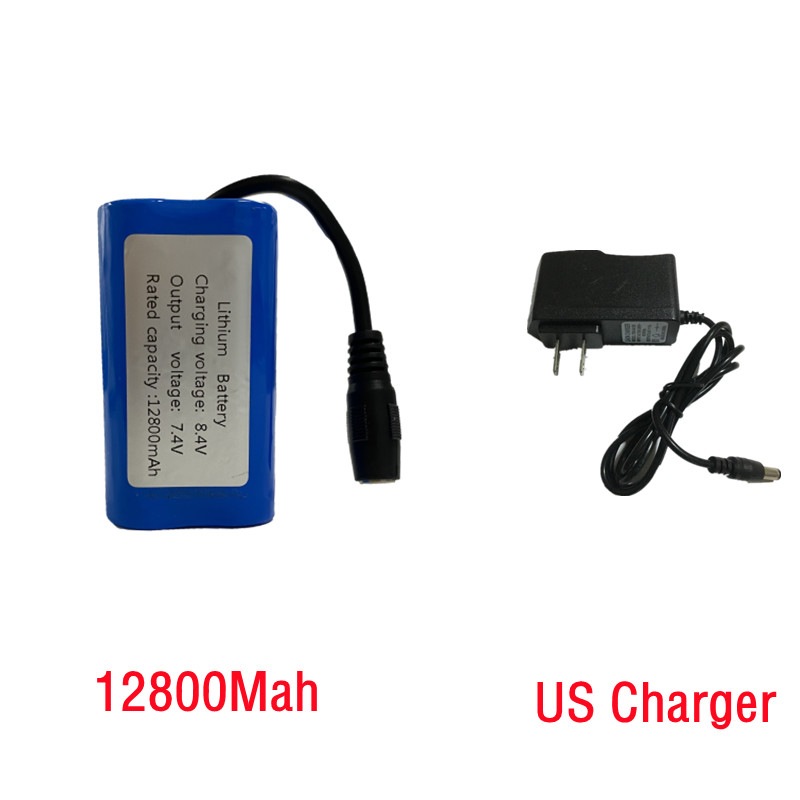 V020 T188 T888 V18 D16 V900 V700 D18 Afstandsbediening Rc Vissen Nest Aas Boot Onderdelen 7.4V 12800Mah 15000Mah Batterij/Lader: Bordeaux
