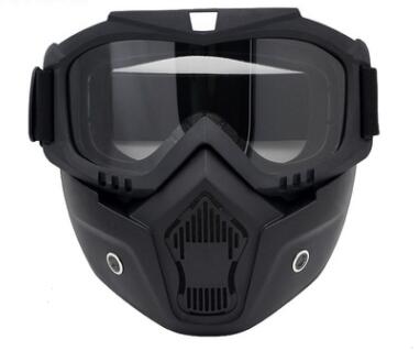 UIGJIOG Volledige Gezicht MTB-Helm Met Bril Handschoenen Masker Helm Net, Rockstar Volwassen Motorfiets Motocross Helm Set Motor Off Road Crash Helm Beschermende Gear,White,XL(58~59cm