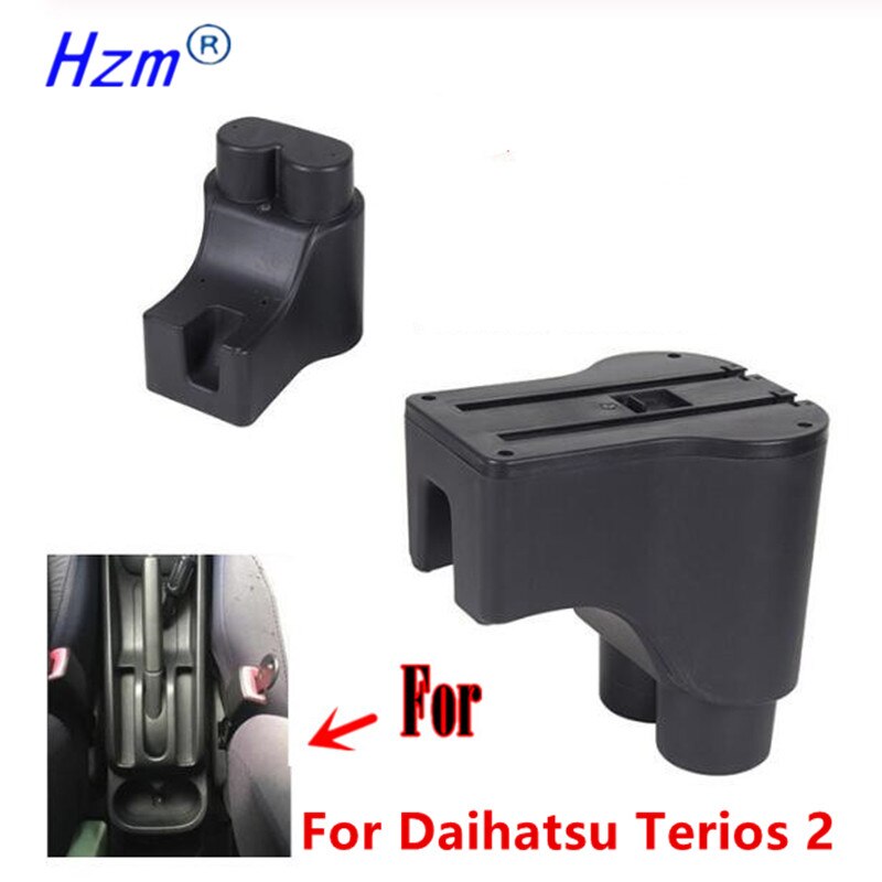 For Daihatsu Terios 2 armrest box For Daihatsu Terios 2 Car Central Storage Container PU Leathe with USB LED light