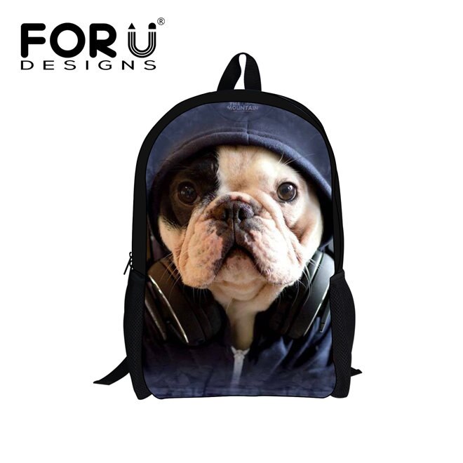 FORUDESIGNS Primaire Schooltassen Cool Wolf Haai Rugzak voor Studenten Schooltas Jongens Meisjes Rugzakken Boek Bag Kids Beste Cadeau: w1556