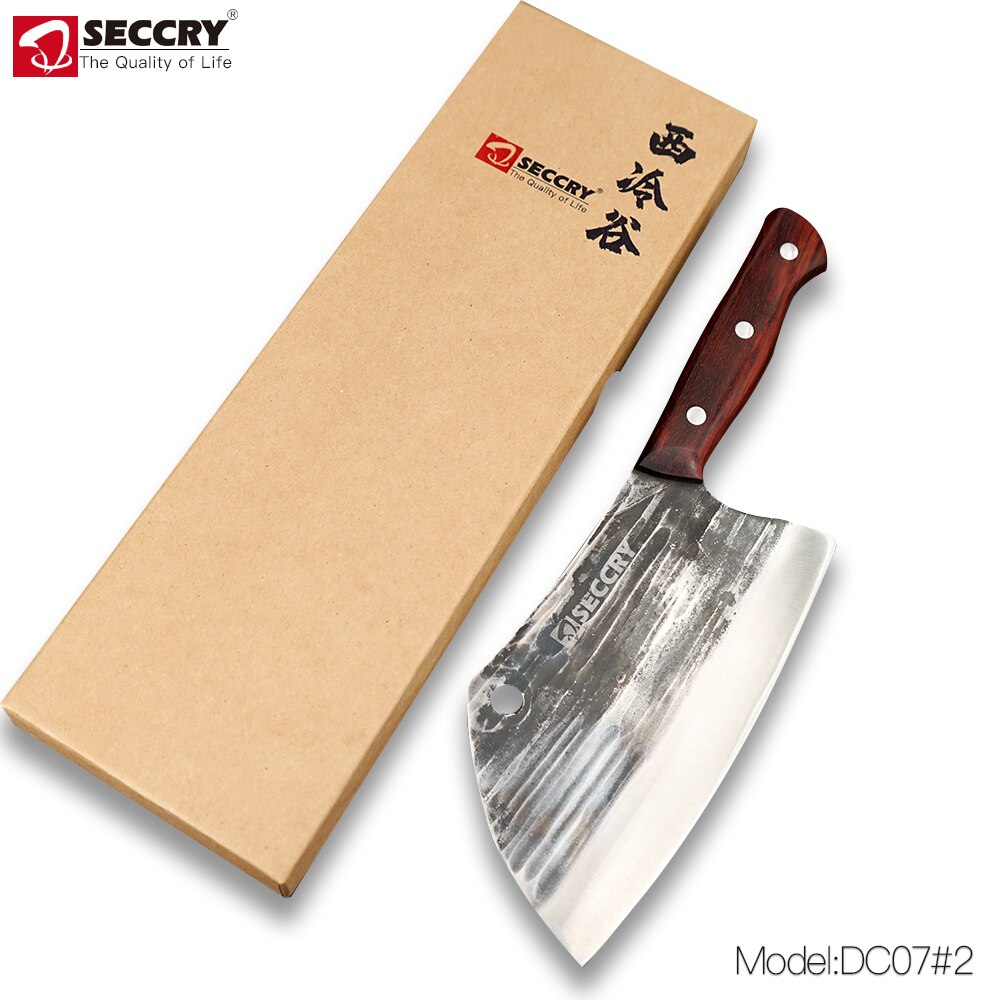 SECCRY Wykonany ręcznie kute 8Cr14Mov stali nóż kuchenny tasak nóż nóż rzeźnicki szef kuchni nóż robić krojenia noże robić cięcia kości DC07: DC07-2