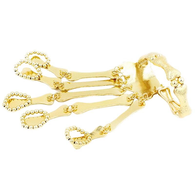 Halloween Skelet Bone Vinger Armband Vingers Bangle Accessoires Party Decoratie Schedel Skelet Bone Hand Palm #7