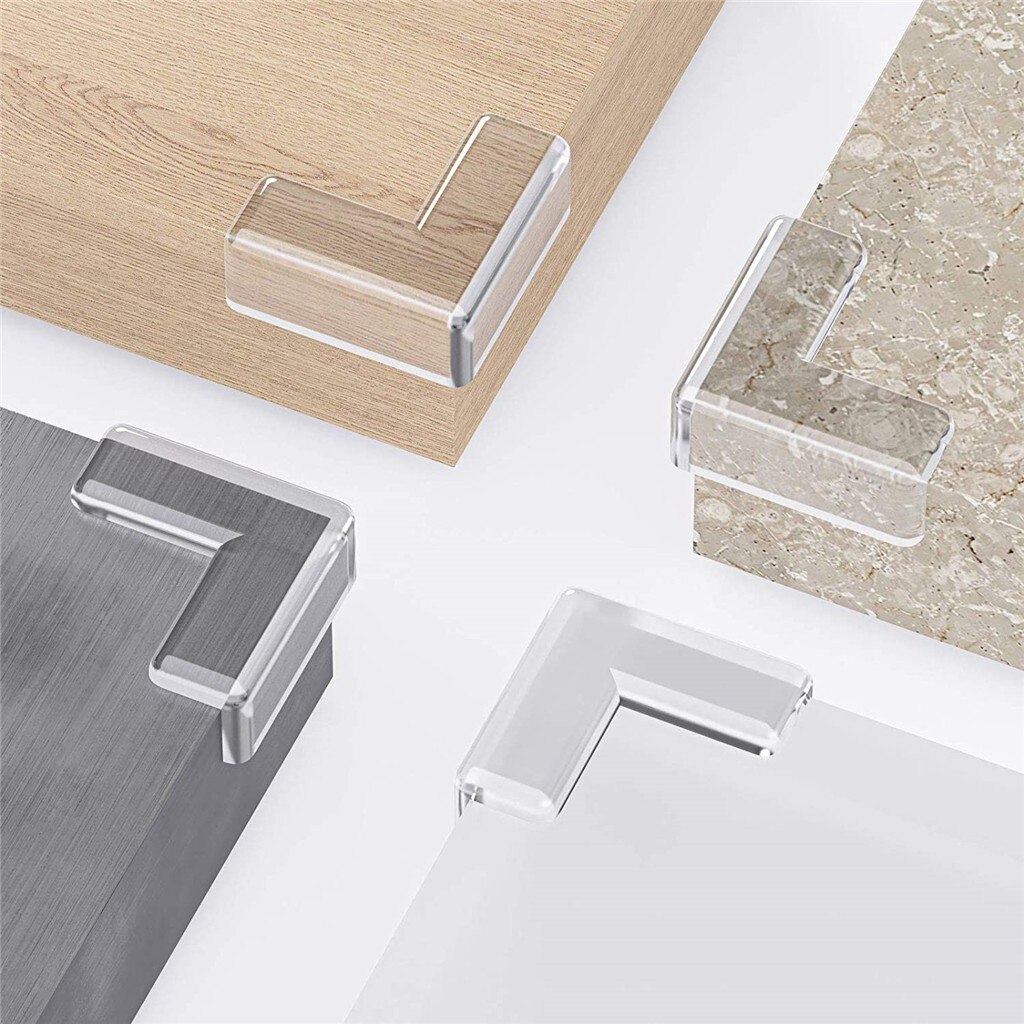 Safety Corner Protectors Transparent Plastic Table Corner Guards For Child