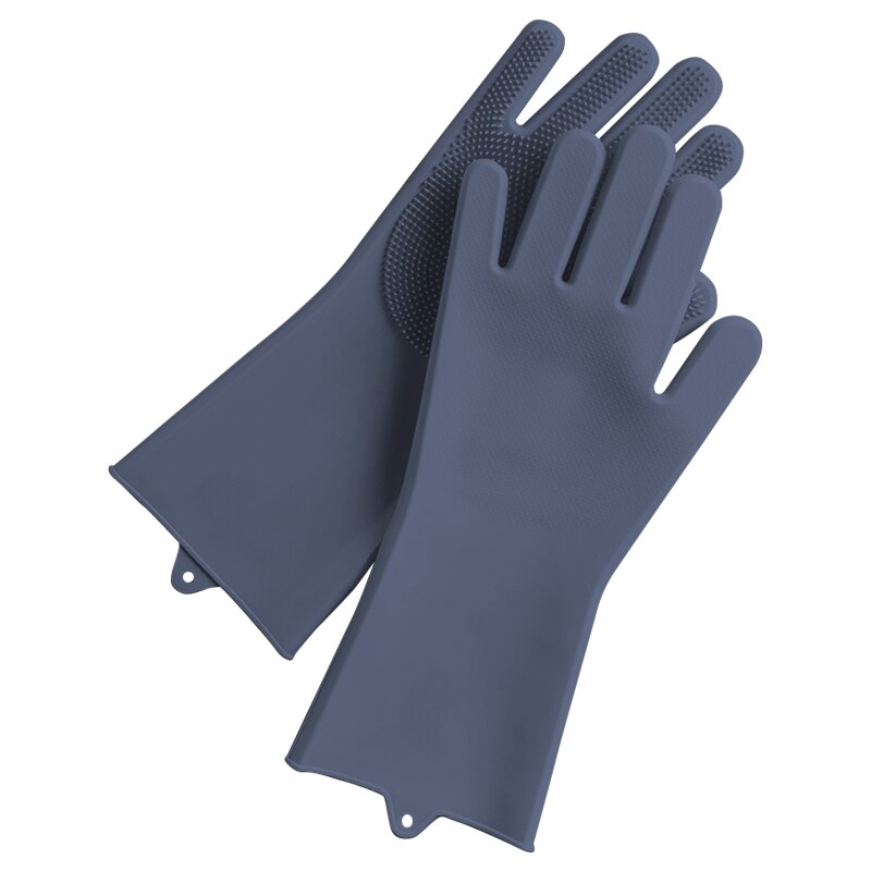 Luvas de limpeza para lavar louça, luvas mágicas de silicone para lavar louças para casa cozinha ferramenta de limpeza, 1 par