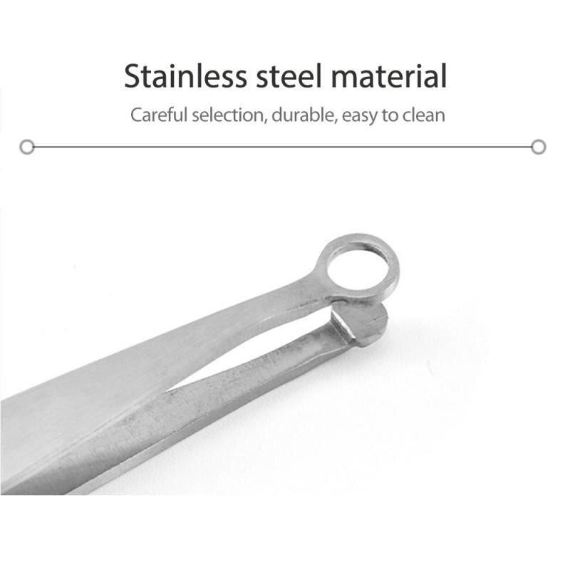 Stainless Steel Tweezer Eyebrow Face Nose Hair Clip Remover Tool Banana Clip Makeup Tool Multifunctional Clip