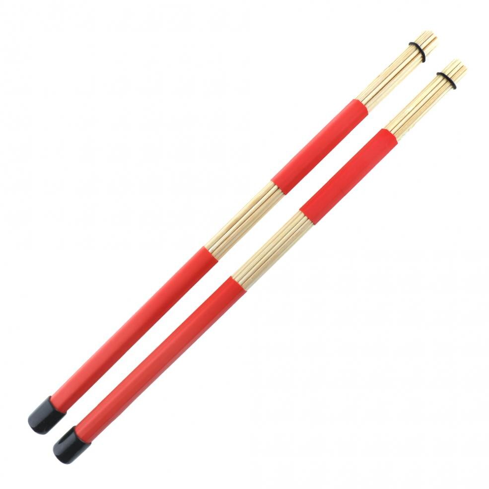 2pcs 40cm Wooden Rods Rute Jazz Drum Sticks Drumsticks Percussion Instruments Accessories for Drum Set