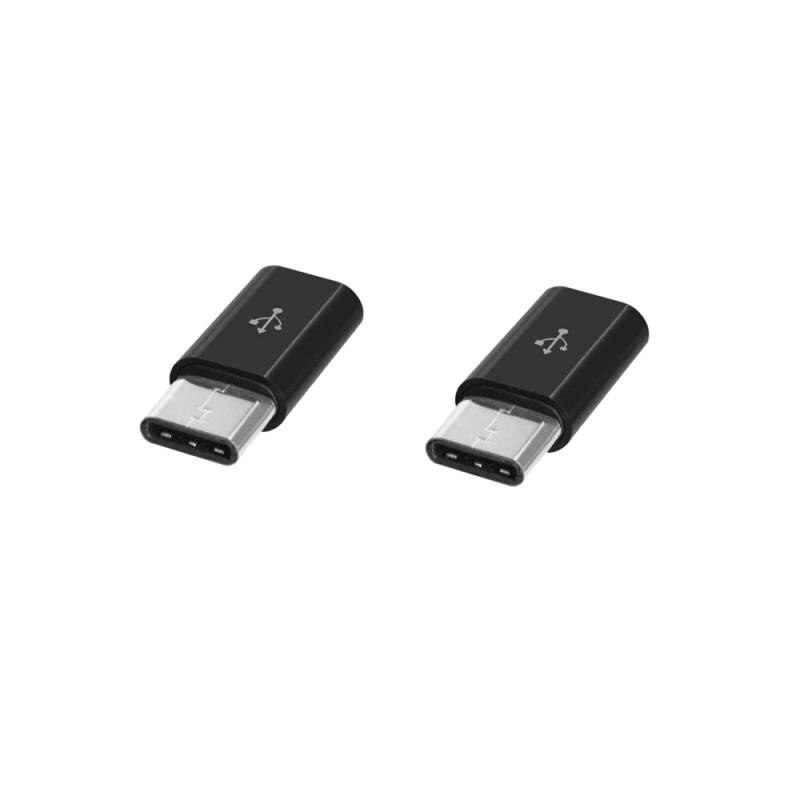 Neueste V8 Android OTG Typ-c Usb C Adapter Mikro Typ C Usb-c Usb 3,0 Für Schnittstelle praktisch Datenleitung Ladung Konverter: 2stck schwarz