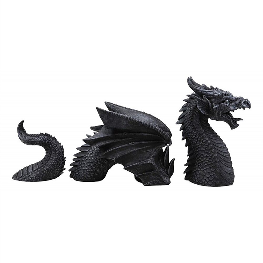 Zodiac Draak Tuin Decor Standbeeld Lucky Feng Shui Chinese Draak Office Boss Desktop Wijnkast Tuin Decoratie Craft