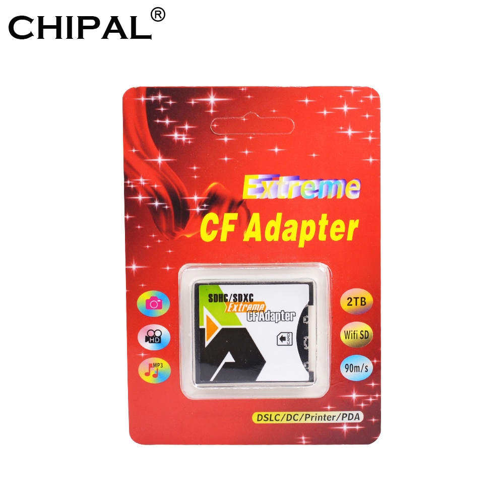 Wifi sd til cf -kortadapter enkelt slot ekstrem til micro sd/sdxc tf til compact flash cf type i hukommelseskortlæser -adapter