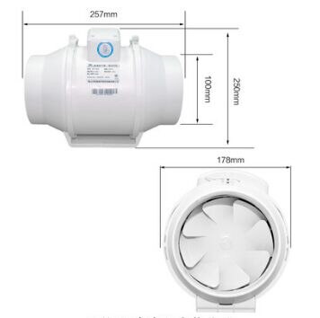 Inline kanaalventilator, 50 Mm Afzuigventilator Pijp