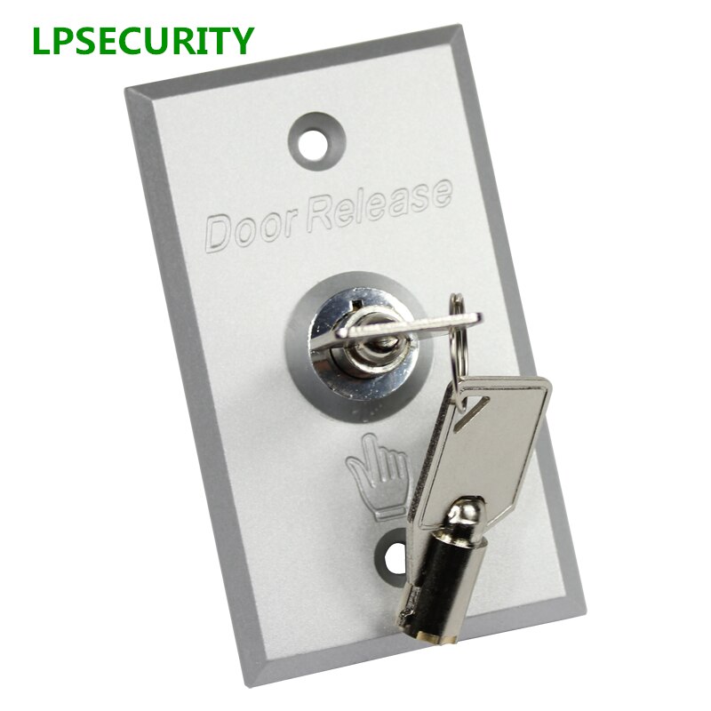 LPSECURITY Door button with keys Metal Exit switch button door release For GATE OPENER electric Lock Access Control system