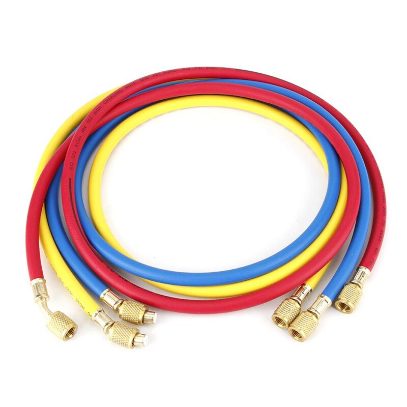 1,5 M 600Psi 1/4 pulgadas aire acondicionado tubo fluorado coche aire acondicionado refrigerante herramienta de adición