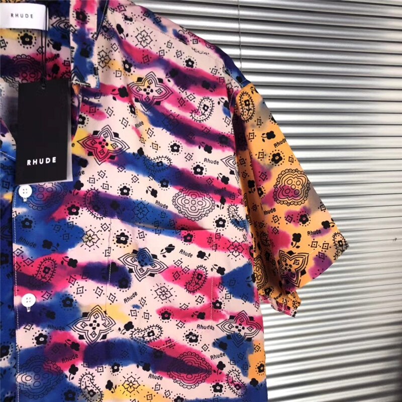 Camouflage Rhude Shirt Mannen Vrouwen 1:1 Hoge Zomer Stijl Top Tees Rhude Shirts