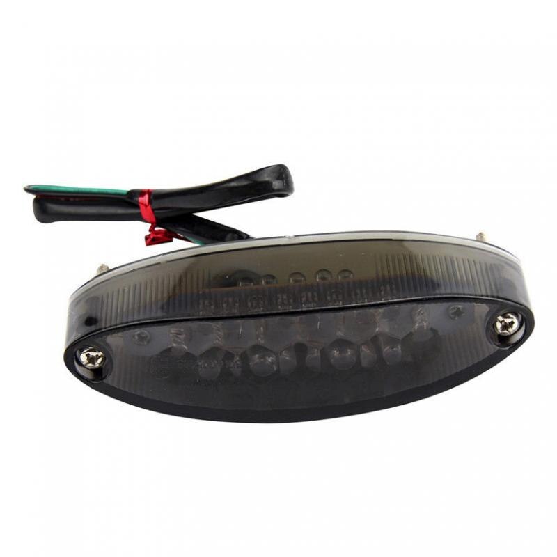 28 LED Motorcycle Universal Tail Light Rear Signal Stop Brake Light Smoke Lens Honeycomb Limb LED Tail Honeycomb Light