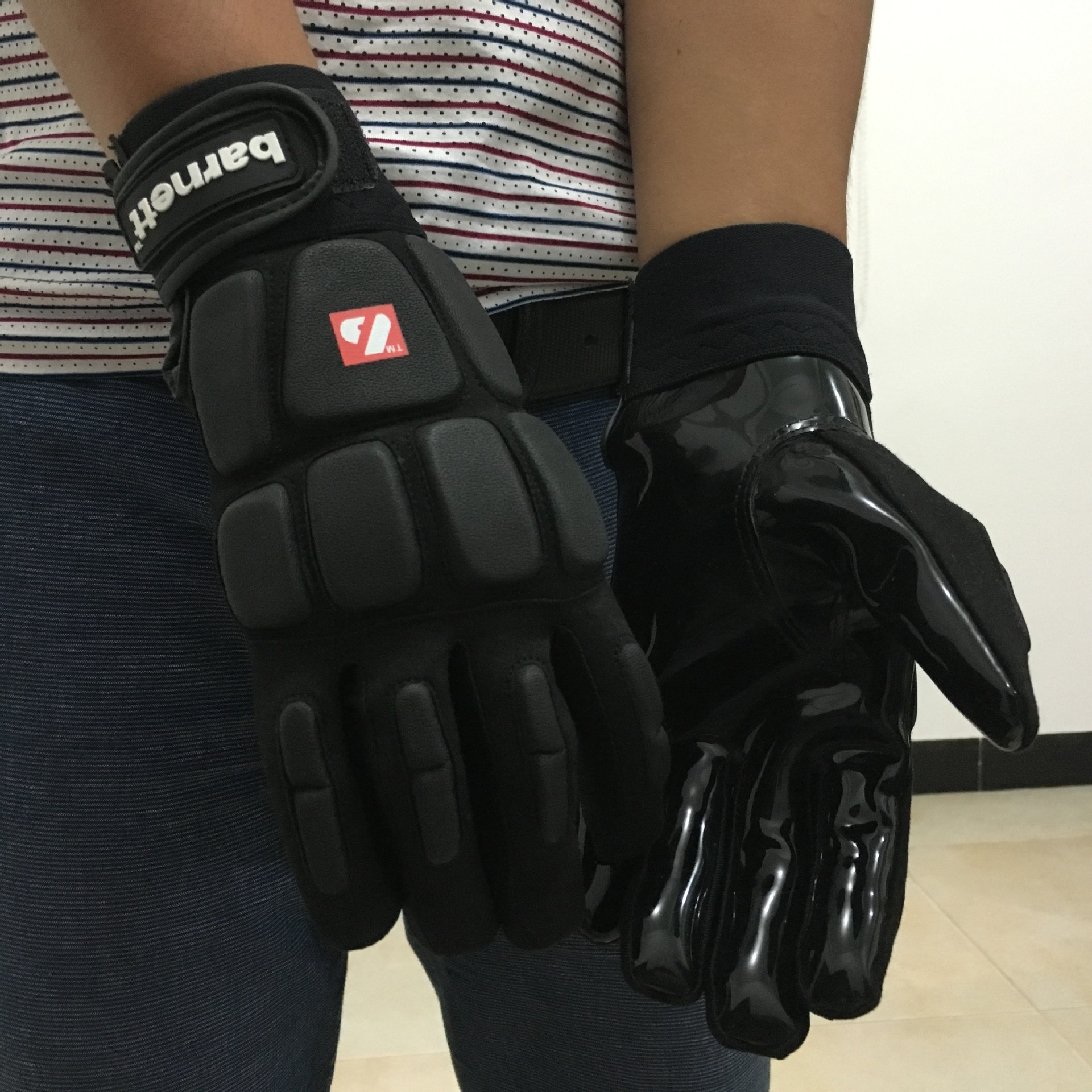 Guantes de pelota de fútbol americano de Gel de sílice duradero guantes de deporte tácticos militares guantes de rugby motocicleta equipo de pelota de playa